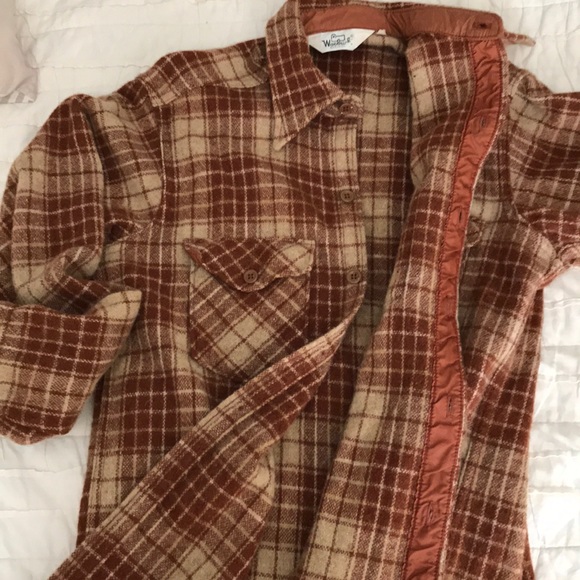 Vintage 1960’s Woolrich Men’s Wool flannel button - Picture 7 of 8